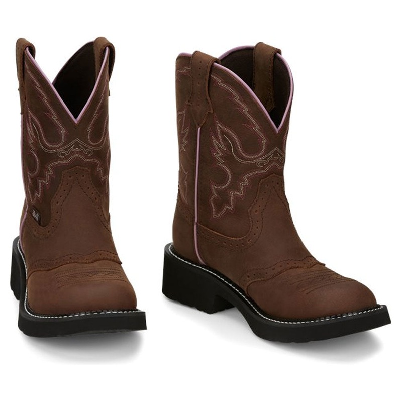 GY9903 Justin Ladies Gemma Gypsy Cowboy Boot – Aged Bark