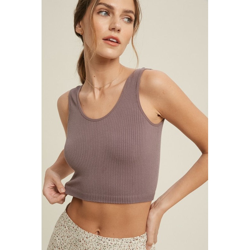 SEAMLESS RIBBED BRAMI MIDNIGHT