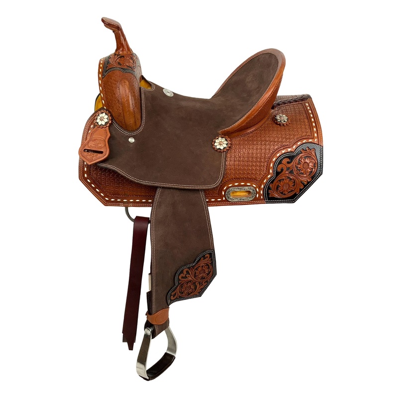 15″ Double T Florence Fusion Barrel Style Saddle