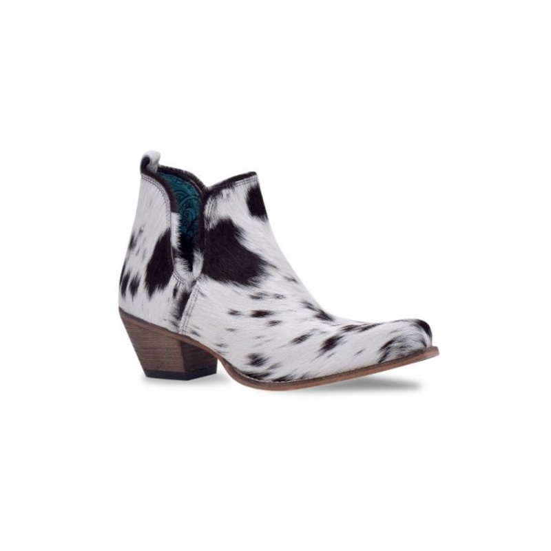 Sunset Bloom Split-top Hair-on Hide Boots