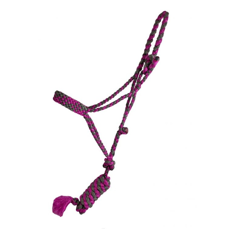Showman Braided Mule Tape Halter – pink