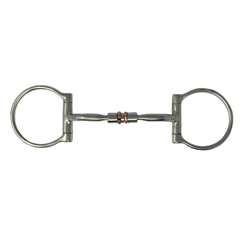 Showman  Stainless Steel D-Ring bit with Copper Roller Center