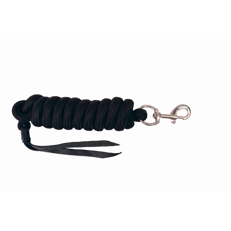 Cavalier Solid Colour PP lead with Leather Straps