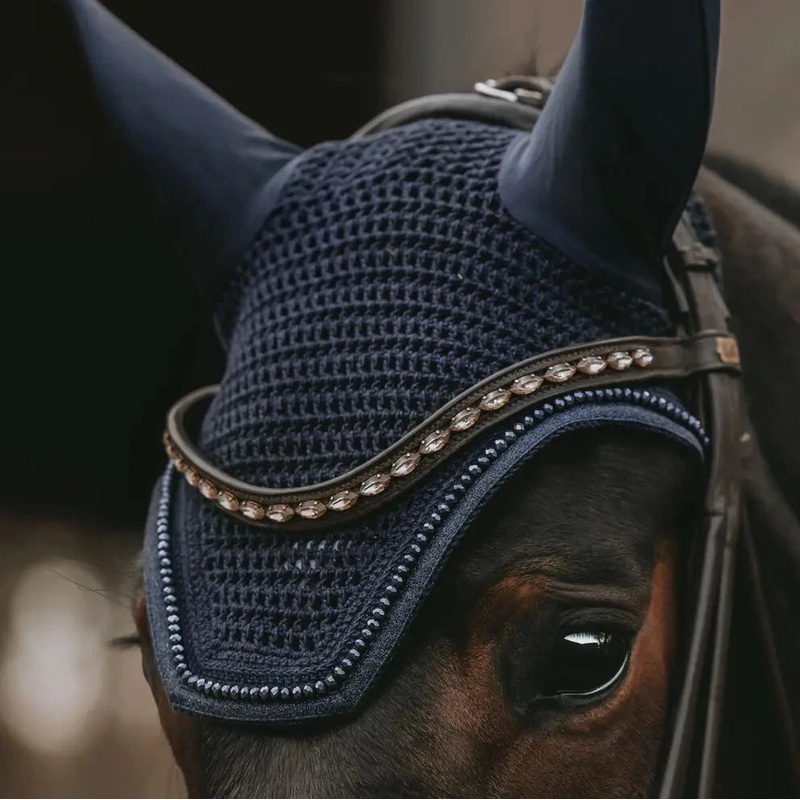 Wellington Glitter Band Fly Veil – Navy