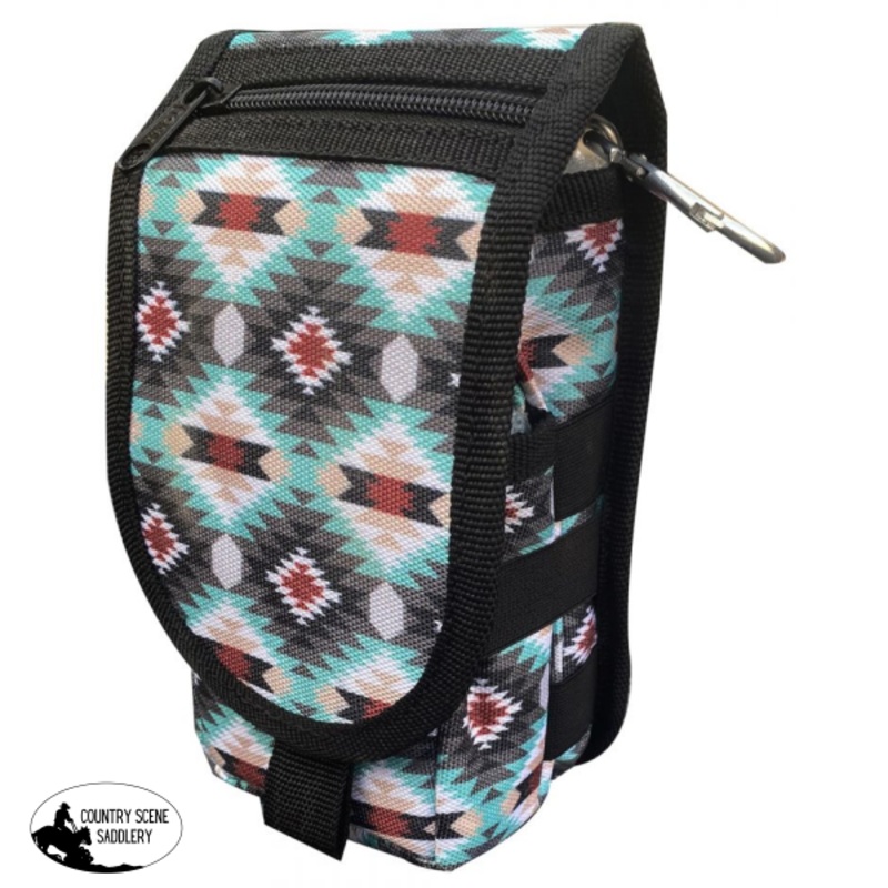 177757 Showman Teal Aztec design codura cell phone