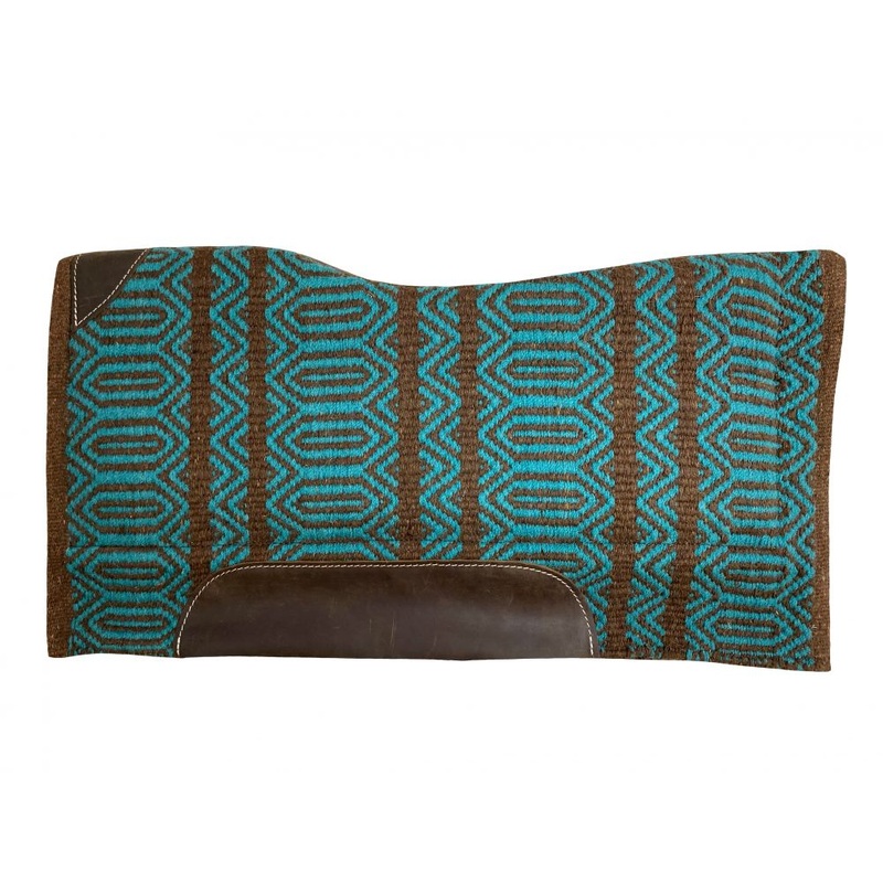 36″ x 34″ memory felt teal accented saddle pad