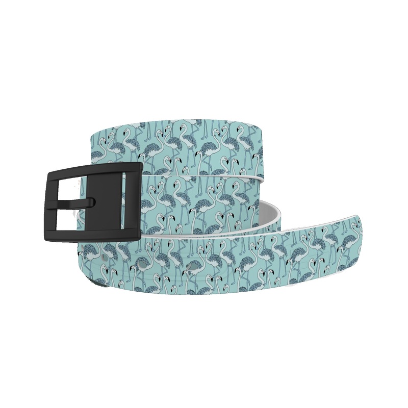 C4 Belt Flamingo Flock Belt with Black Buckle Combo
