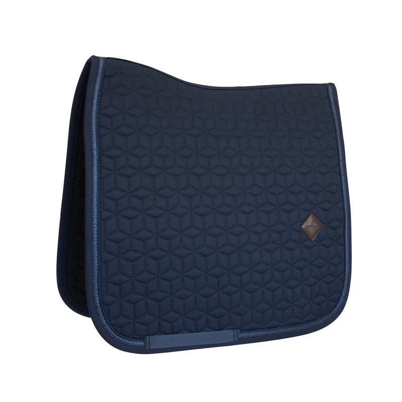 Kentucky Horsewear Glitter Rope Dressage Saddle Pad, Navy