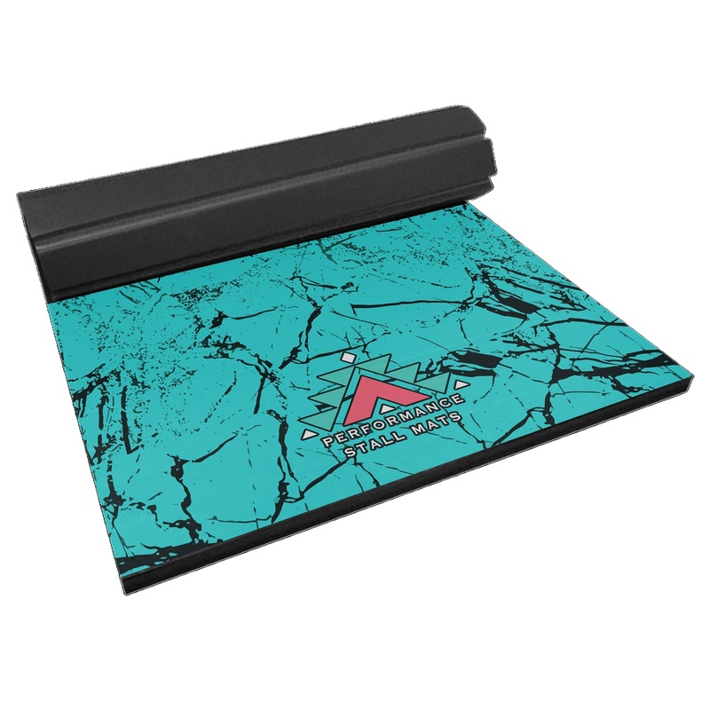 5x10ft Turquoise Stone Stall Mat