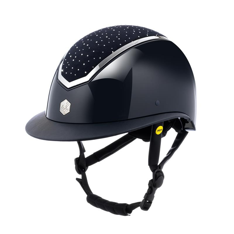 Charles Owen Kylo Crystal Gloss Wide Peak with MIPS Riding Hat