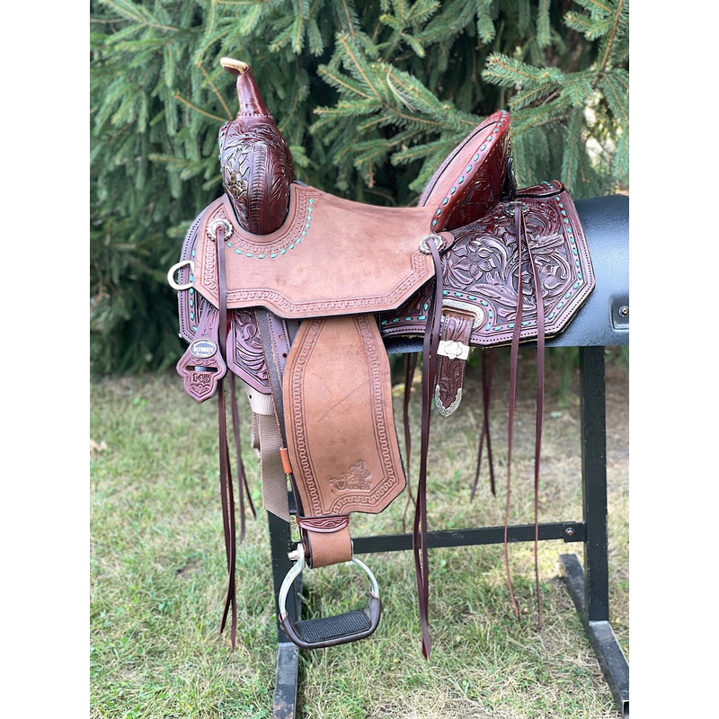 14.5 inch Circle Y Josey Cash Maverick Saddle, 5217-9212-MJ46