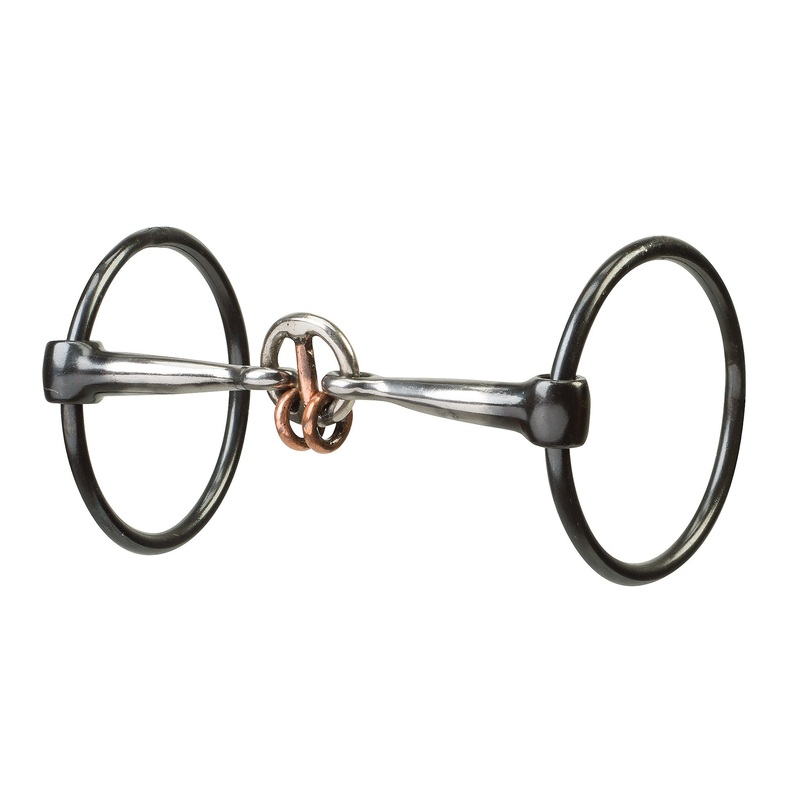Ring Snaffle Bit with 5″ Sweet Iron Smooth Lifesaver Mouth