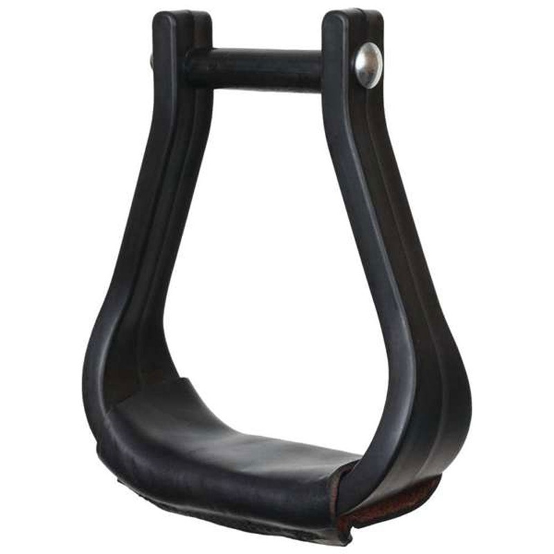 0910-80-P8 Circle Y Black Plastic Stirrups- 2.5″ Neck