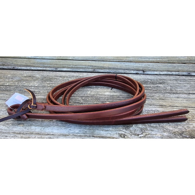8′ Oiled Harness Leather Split Reins