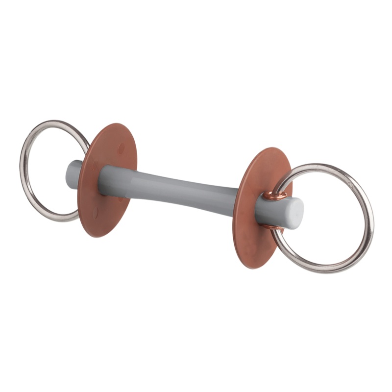 Beris Hard 6cm Ring Loose Ring Snaffle Bit with Comfort Bar
