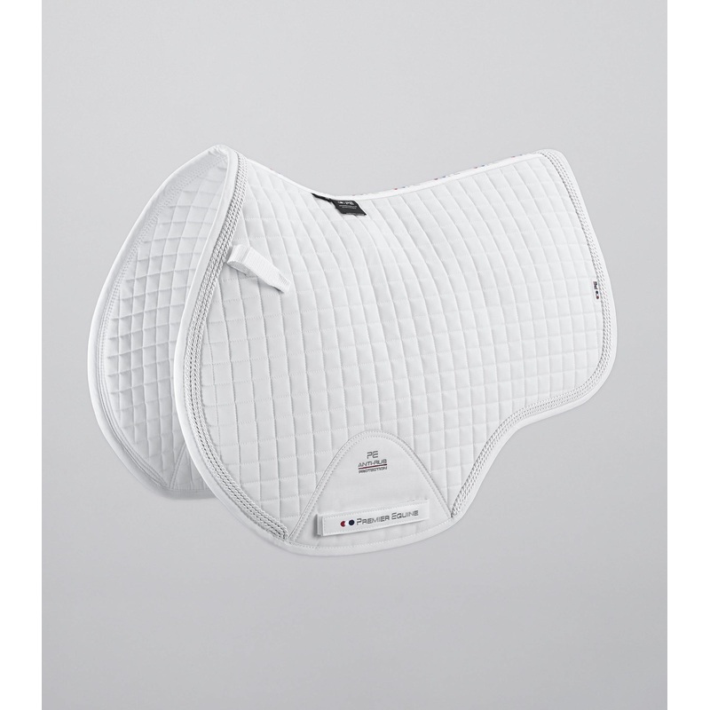 Close Contact European Cotton Saddle Pad – GP/Jump Square White
