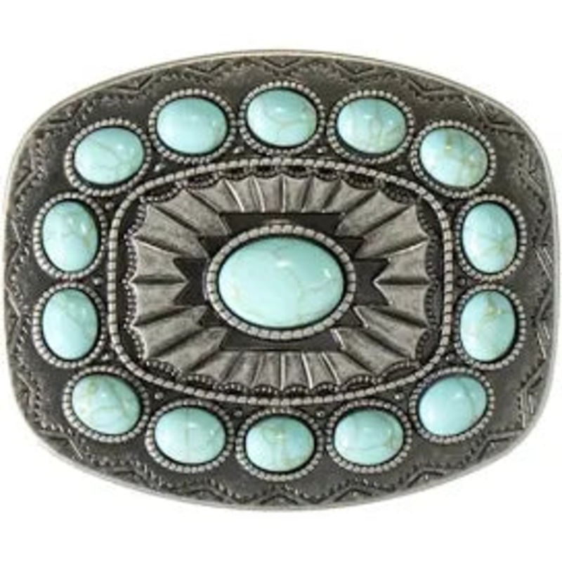 Turquoise Stone Belt Buckle