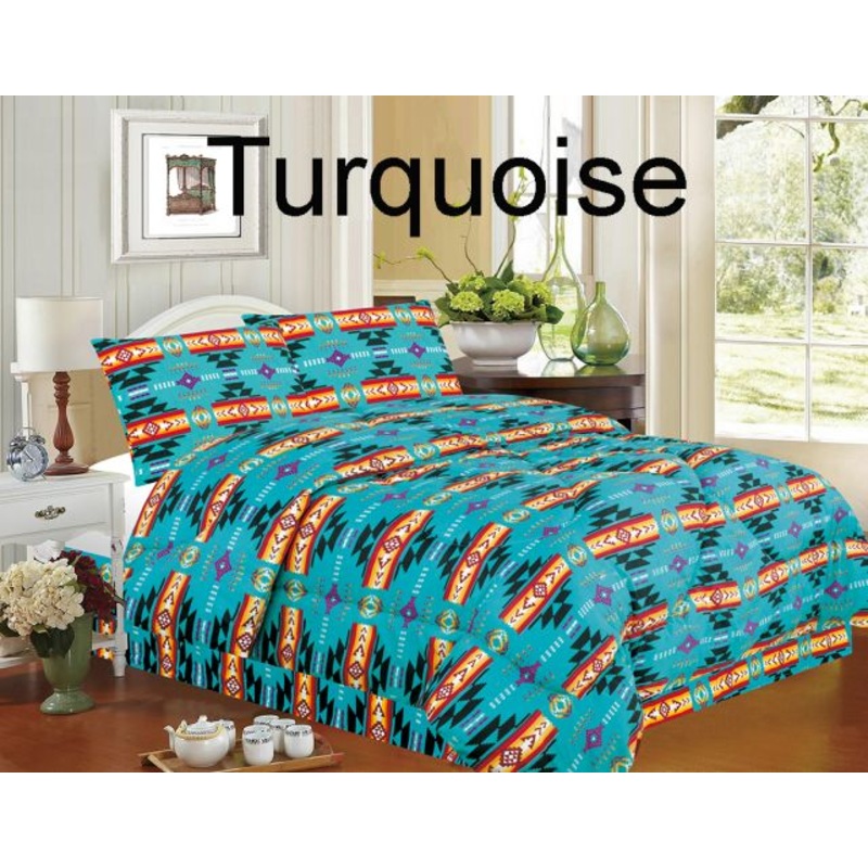#0445: 4 pieceQueen SizeSouthwest Design Luxury Comforter Set