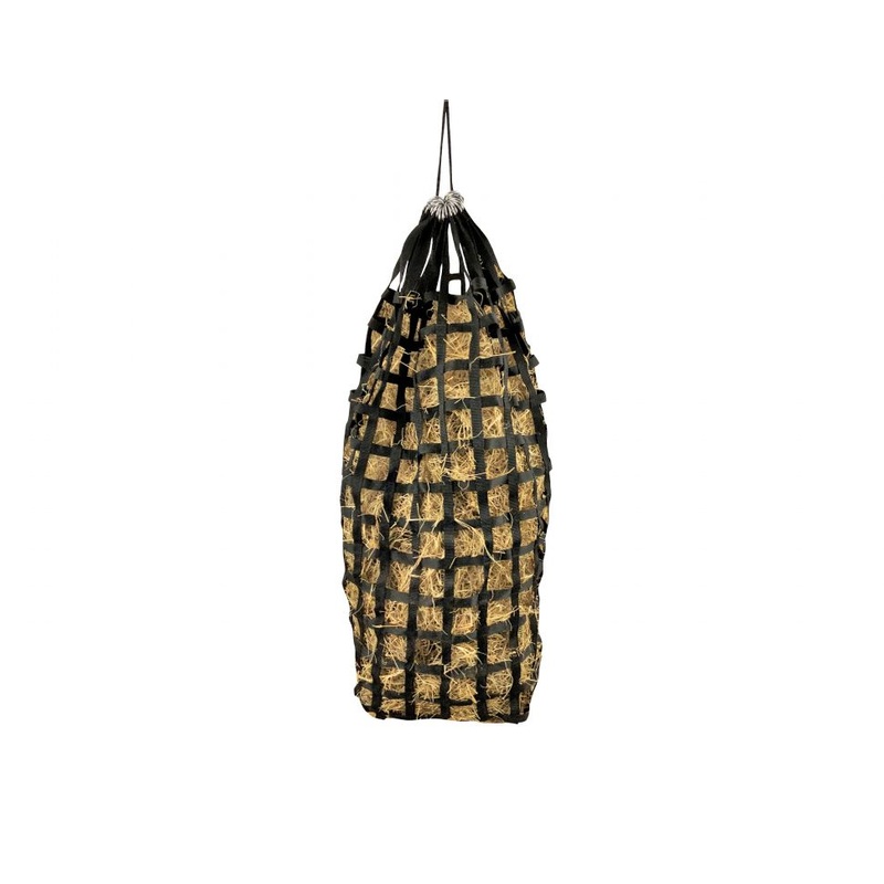 Easy Fill, Nylon Webbed Slow Feed Hay Bag with Ring Top Closure