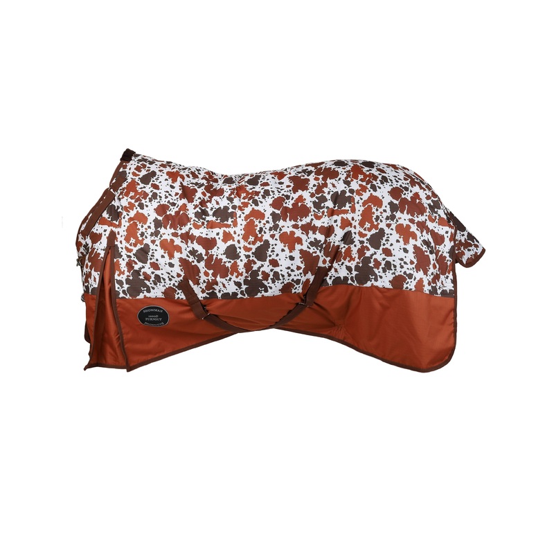 Showman Cow Print 1200D Waterproof and Breathable Turnout Blanket – FOAL/MINI 36″-40″