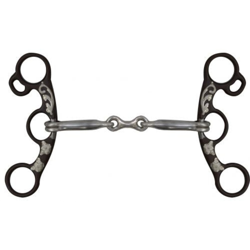 #238305: Showman Brown Steel Short Shank Dog bone Bit