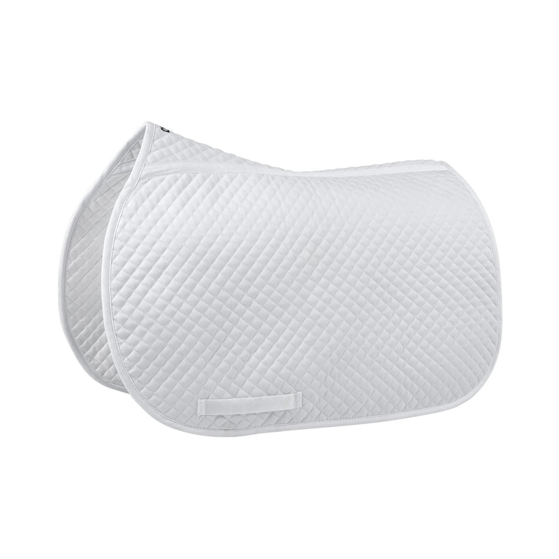Equifit Essential Square Pad White With Color Binding White